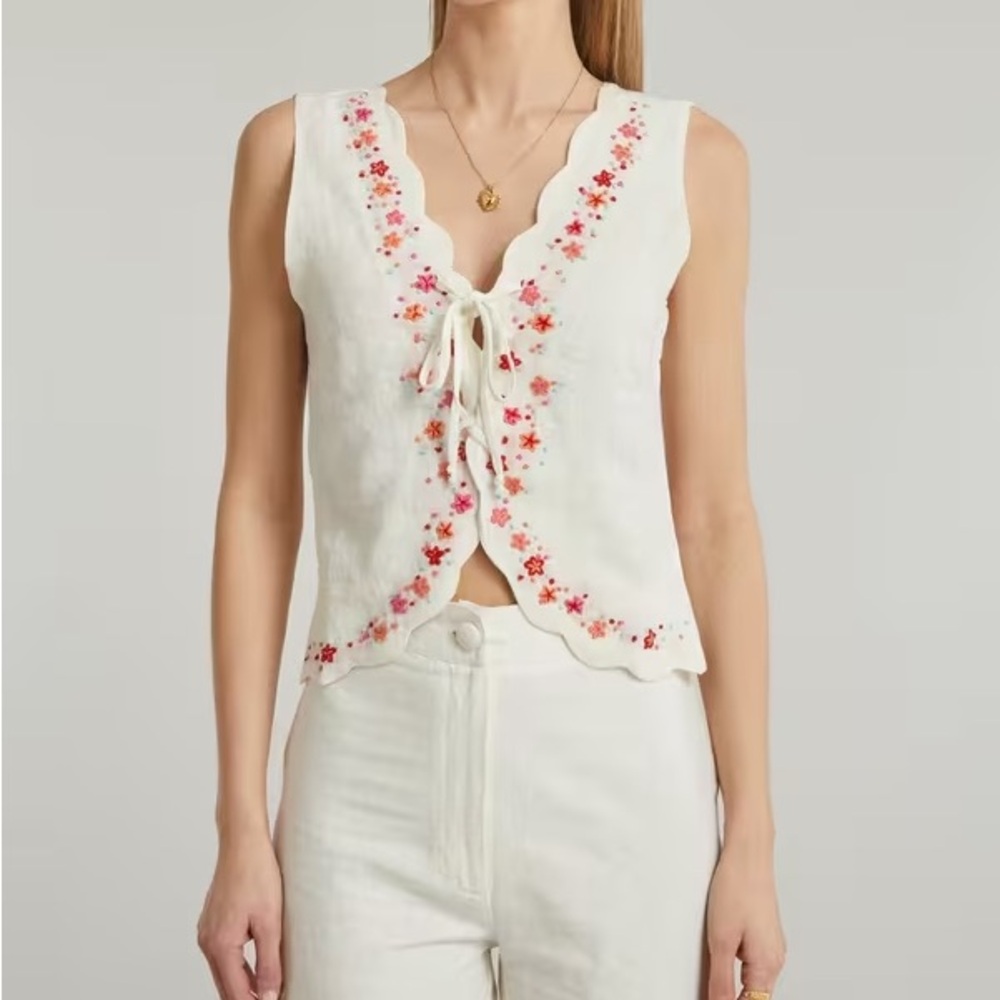 TACH Simone Hand-Embroidered Top